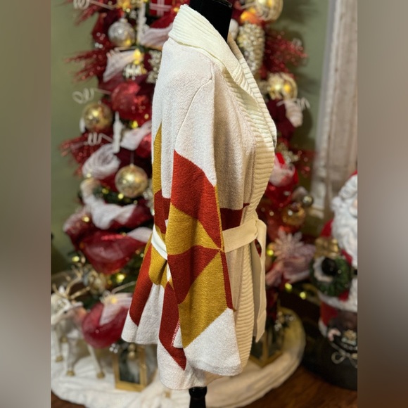 EUC- Jen’s Pirate Booty Freedom Star Cardigan with Belt - Picture 3 of 10